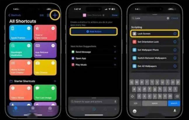 通什镇苹果14锁屏维修店分享iPhone14升级iOS16.4后如何创建锁屏快捷方式 