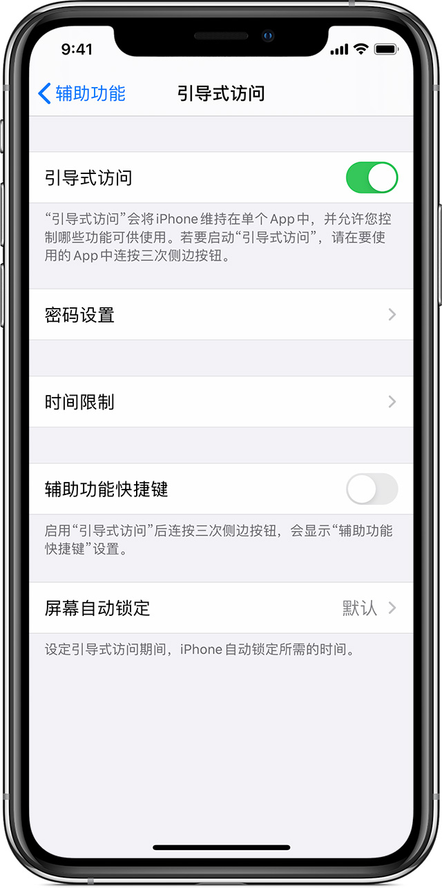 通什镇苹果手机维修分享如何在 iPhone 上退出引导式访问 