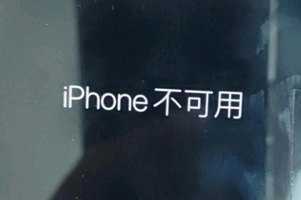 通什镇苹果服务网点分享锁屏界面显示“iPhone 不可用”如何解决 