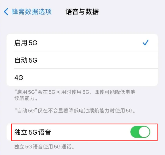 通什镇苹果14维修分享iPhone 14 Pro如何开启VoNR 